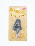 УЦЕНКА Свеча в торт «Шары», цифра 4, графит, 6.3 см - Фото 5