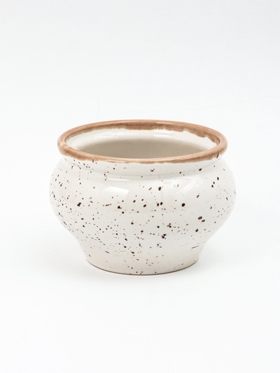 УЦЕНКА Горшок для запекания 11.5 см, h=11.5 см, 500 мл Punto bianca, нет крышки