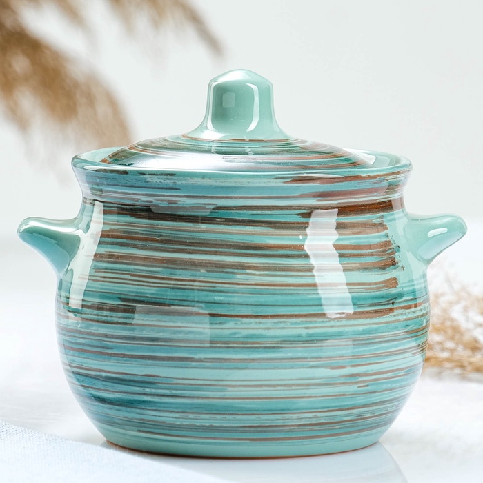 УЦЕНКА Горшок керамический для запекания «Пиканто» 0.65 л / 12.5×11.5 см, скандинавия, нет крышки - Фото 1