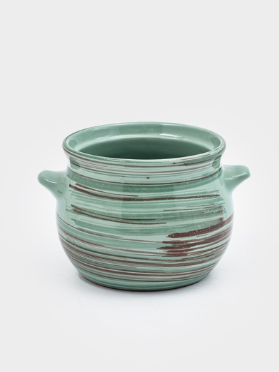 УЦЕНКА Горшок керамический для запекания «Пиканто» 0.65 л / 12.5×11.5 см, скандинавия, нет крышки