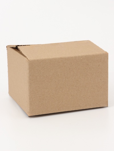 Коробка складная, бурая, для упаковки, хранения и переезда, 16×16×10.5 см