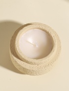 Свеча в подсвечнике вулканическом «Цилиндры», белая, 8.1×8.1×5.4 см 10914025