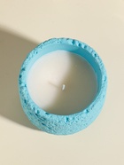 Свеча в подсвечнике вулканическом «Лава», голубая, 8.5×8.5×7.5 см 10914026