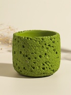 Свеча в подсвечнике вулканическом «Лава», зелёная, 8.5×8.5×7.5 см - Фото 6