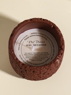 Свеча в подсвечнике вулканическом «Лава», терракот, 8.5×8.5×7.5 см 10914028