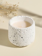 Свеча в подсвечнике вулканическом «Лава», белая, 8.5×8.5×7.5 см - Фото 4
