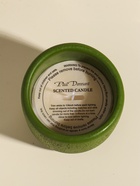 Свеча в подсвечнике вулканическом «Изгиб», зелёная, 8.3×8.5×7 см 10914032