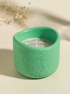 Свеча в подсвечнике вулканическом «Изгиб», мятная, 8.3×8.5×7 см 10914033