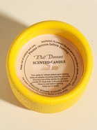 Свеча в подсвечнике вулканическом «Изгиб», жёлтая, 8.3×8.5×7 см 10914035