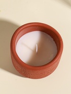 Свеча в подсвечнике вулканическом «Изгиб», персиковая, 8.3×8.5×7 см - Фото 5