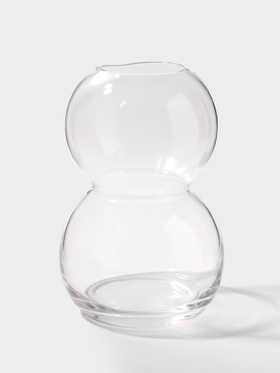 Ваза «Мэрит», 21.5×12 см, стекло, прозрачная