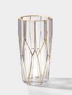 Ваза «Ронья» 23×11.5 см, стекло, прозрачно-золотая 10933761