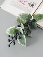 Цветы искусственные «Ветка ягодная», h=30 см, синие 10935327