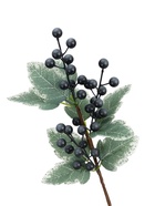 Цветы искусственные «Ветка ягодная», h=30 см, синие  (артикул 10935327)  большой выбор товаров оптом и в розницу по низким ценам с доставкой