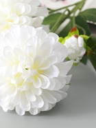 Цветы искусственные «Хризантема Бранхил черри», d=9 см, h=49 см, белые - фото 65465581