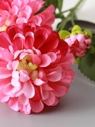 Цветы искусственные «Хризантема Бранхил черри», d=9 см, h=49 см, тёмно-розовые - фото 65465585