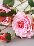 Цветы искусственные «Роза Августина галант», d=6 см, h=55 см, светло-розовые 10935334