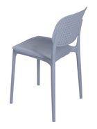 Стул пластиковый, с перфорацией, цвет графит 10942722