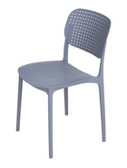 Стул пластиковый, с перфорацией, цвет графит - Фото 4