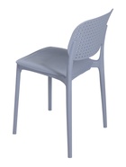 Стул пластиковый, с перфорацией, цвет графит - Фото 5