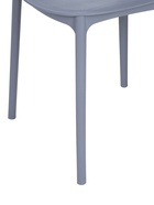 Стул пластиковый, с перфорацией, цвет графит - Фото 7