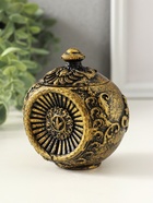 Шкатулка для украшений «Флоренция» 10×9 см, гипс, старое золото - Фото 4