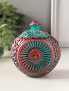 Шкатулка "Флоренция" 10х9 см, гипс, окисленная медь 10970259