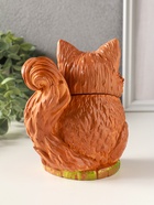 Шкатулка "Лисичка Теремок" 15х10 см, гипс, рыжий 10970266