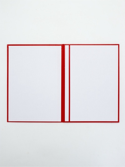 Папка адресная бумвинил А4 (пухлая) "Выпускнику" красная