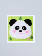 Вышивка по фетру "Панда", 20,5*20,5 см, цвет зеленый 10939775