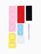 Вышивка по фетру "Зайка", 20,5*20,5 см, цвет розовый 10939776