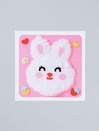 Вышивка по фетру "Зайка", 20,5*20,5 см, цвет розовый 10939776