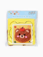 Вышивка по фетру "Медвежонок", 20,5*20,5 см, цвет желтый 10939777