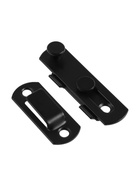 Шпингалет накладной ТУНДРА, прямой, 70 мм, черный 10941702