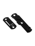 Шпингалет накладной ТУНДРА, прямой, 70 мм, черный 10941702