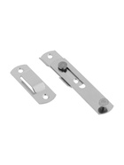 Шпингалет накладной ТУНДРА, прямой, 100 мм, цвет хром 10941703