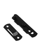 Шпингалет накладной ТУНДРА, прямой, 100 мм, черный 10941704