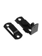 Шпингалет накладной ТУНДРА, угловой, 41×32 мм, черный 10941706