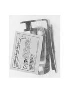 Шпингалет накладной ТУНДРА, угловой, 41×32 мм, черный 10941706