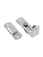 Шпингалет накладной ТУНДРА, угловой, 60×43 мм, цвет хром 10941707