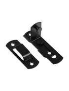 Шпингалет накладной ТУНДРА, угловой, 60×43 мм, черный 10941708