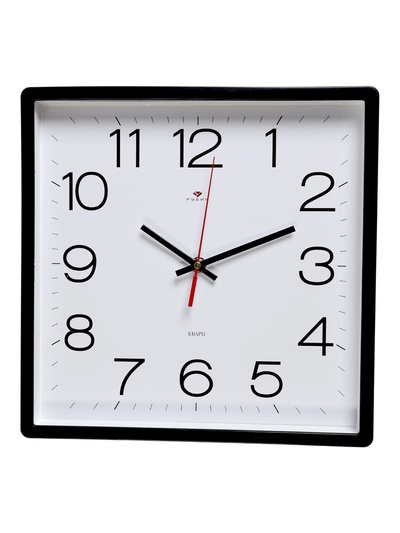 УЦЕНКА Часы настенные, интерьерные, бесшумные, 30 х 30 см, черные