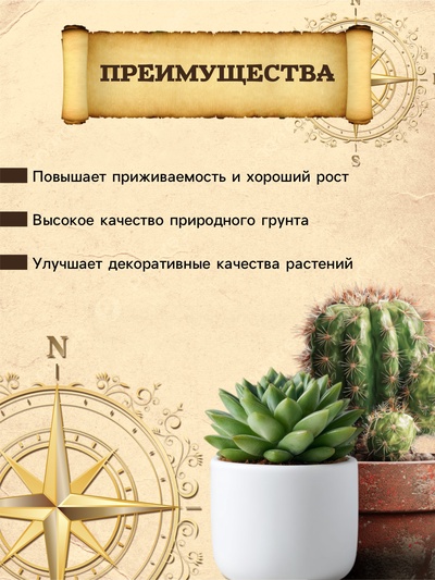Грунт для Кактусов и суккулентов PETER PEAT, линия «Хобби», 2.5 л