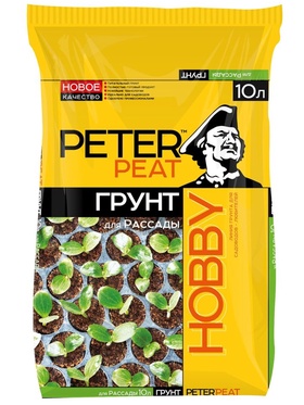 Грунт для Рассады PETER PEAT, линия «Хобби», 10 л