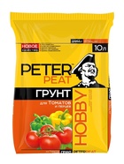 Грунт для Томатов и Перцев PETER PEAT, линия «Хобби», 10 л 10975031