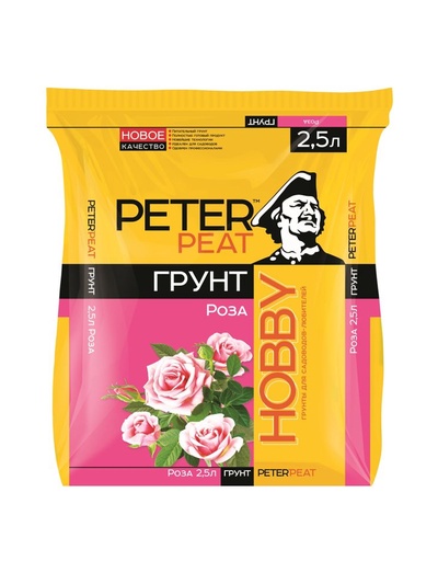 Грунт для Роз PETER PEAT, линия «Хобби», 2.5 л