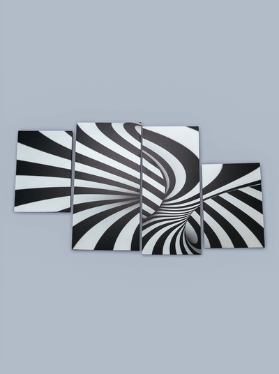 УЦЕНКА Картина модульная на подрамнике "Абстракция" 2-30х45,1-30х69,1-34х69; 80*130 см