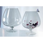 УЦЕНКА Ваза "Бренди" бокал на ножке H=35х29,5см, d=16.5см,V=12 л 2525 прозрачная - Фото 4