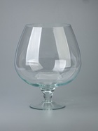 УЦЕНКА Ваза "Бренди" бокал на ножке H=35х29,5см, d=16.5см,V=12 л 2525 прозрачная - Фото 1