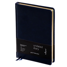 {{photo.Alt || photo.Description || 'УЦЕНКА Ежедневник НЕдатир. А5, 136 листов в линейку, кожзам "Небраска", золотой срез, синий'}}